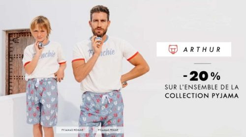 20% De Remise Sur Tous Les Pyjamas Arthur