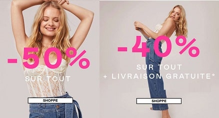 50% De Remise Tout Tout Le Site Nasty Gal (même Les Promos) Ou 40% De Remise + Livraison Gratuite à Partir De 50€