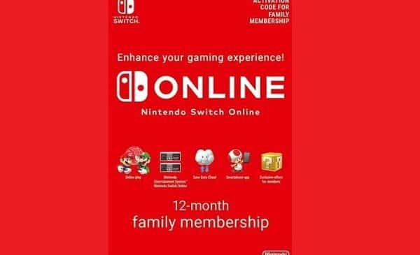 Abonnement 12 Mois Nintendo Switch Online Familial Pas Cher