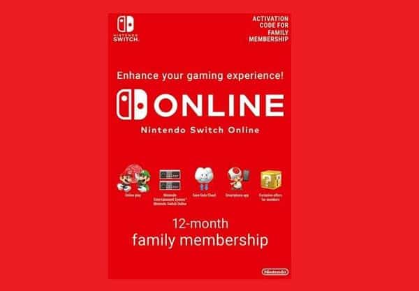 Abonnement 12 Mois Nintendo Switch Online Familial Pas Cher