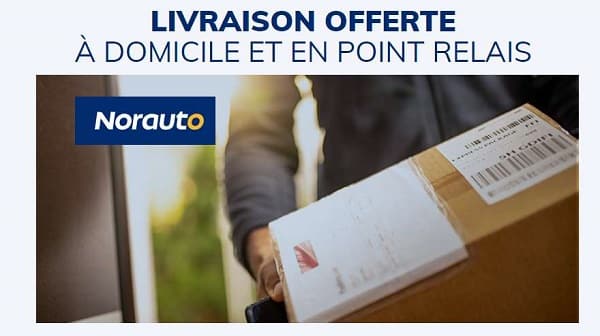 Livraison domicile gratuite sur toutes les commandes passées sur Norauto SANS MINIMUM