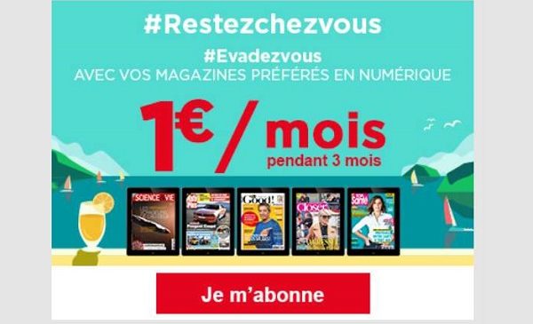 Offre Spéciale Abonnement Numérique 1€ Par Mois Pendant 3 Mois