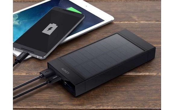 Batterie Externe Chargeur Solaire Aukey Pb P23 16000mah