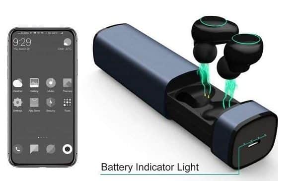 écouteurs Bluetooth Sans Fil Intra Auriculaires Arbily Avec Boîtier De Charge