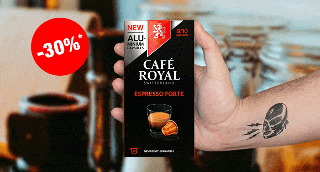 Remise Sur Les Paquets De 10 Capsules Aluminium Café Royal Compatibles Avec Nespresso