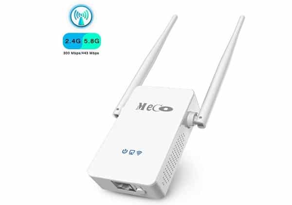 Répéteur Wi Fi 750 Mbps Double Bande Meco Eleverde Ac750