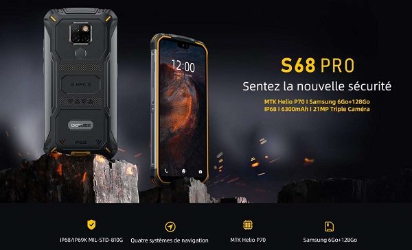 Smartphone Antichoc étanche Doogee S68pro