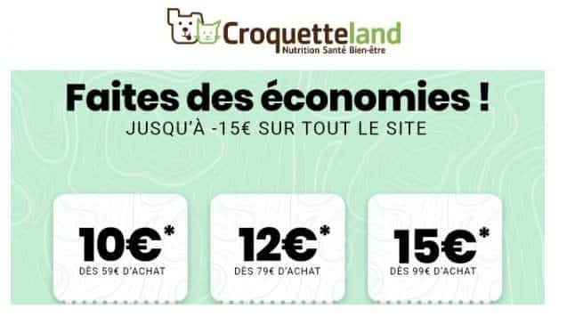 10€ à 15€ De Remise Sur Votre Commande Croquetteland