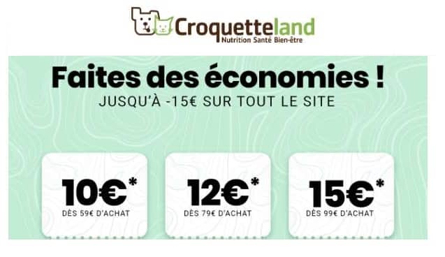 10€ à 15€ De Remise Sur Votre Commande Croquetteland