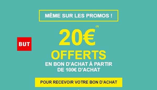 20€ Offerts En Bon D’achat Sur But à Partir De 100€ D’achat