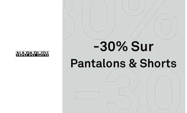 30% De Remise Sur Tous Les Pantalons, Shorts Et Bermuda Napapijri