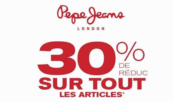 30% De Remise Sur Tout Pepe Jeans