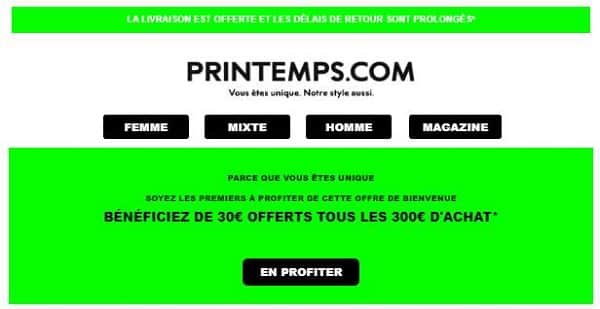 30€ De Remise Immédiate Sur Le Printemps Tous Les 300€ D'achat