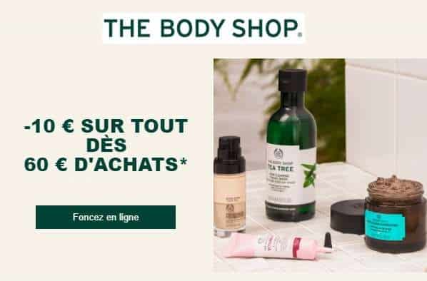 60€ D'achat Sur The Body Shop = 10€ De Remise Immédiate