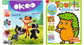 Abonnement Okoo et Toupie les jeux de l’école magazines pas cher 20€ l’année (4+4 = 8 numéros)