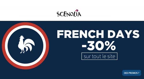 French Days Scenolia : 30% de remise sur tout le site (décoration murale grand format, papiers peints XXL, tableaux grand format…)