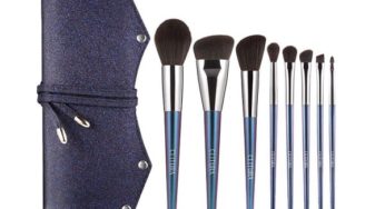 5,99€ le set de pinceaux de maquillage CEITURA (8 pièces + trousse de rangement)