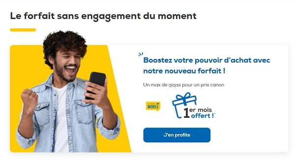 1 mois offert sur votre forfait la poste mobile pour toute souscription d'un nouvel abonnement