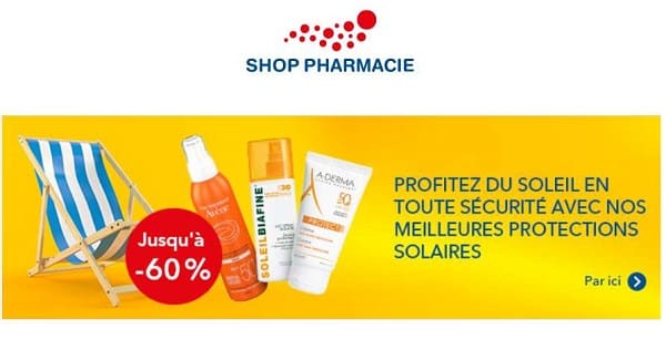 60% De Remise Sur Protections Solaires De Marque Sur Shop Pharmacie