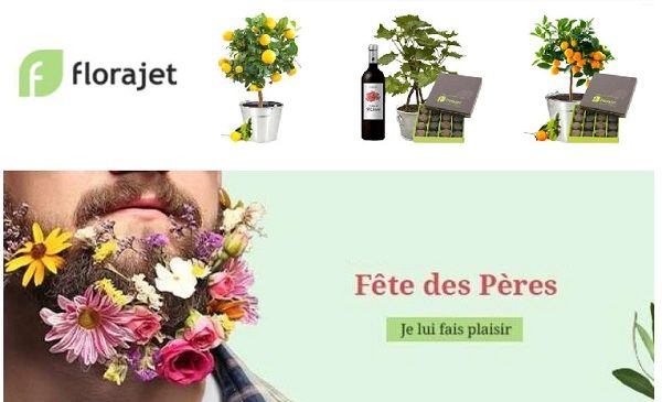 Fête Des Peres 10% De Remise Sur Florajet