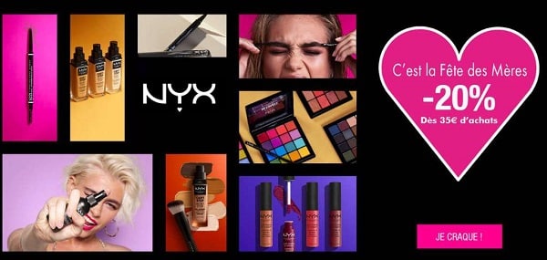 Offre Fêtes Des Mères Sur Nyx Cosmetics