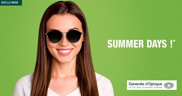 Summer Days Générale D’optique Jusqu'à 50% Sur Les Lunettes De Soleil