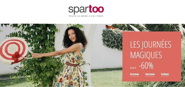 Vente Privée De Spartoo Avec Des Remises Allant Jusqu’à 60% Pendant Les Journées Magiques