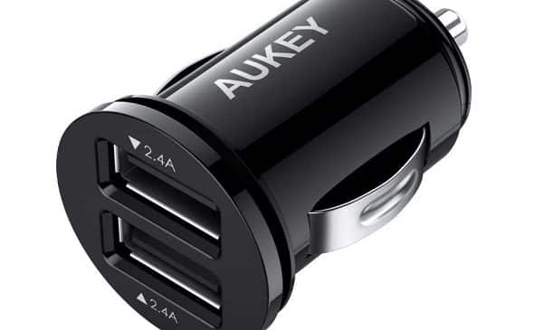 Chargeur Usb Compact Sur Allume Cigare Double Ports Aukey Cc S1