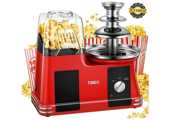 28,99€ la machine 2 en 1 Pop-corn et fontaine à chocolat TIBEK – port inclus