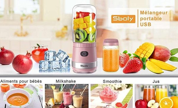 Petit Mixeur Portable Pour Smoothies, Jus.... Rechargeable Sboly