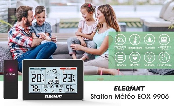 Station Météo Thermomètre Hygromètre Elegiant