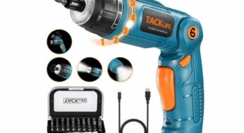 Moins de 19€ le tournevis électrique Tacklife SDH13DCB avec 31 accessoires