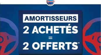 2 amortisseurs achetés = 2 amortisseurs offerts avec Speedy (de marque Monroe ou KYB)