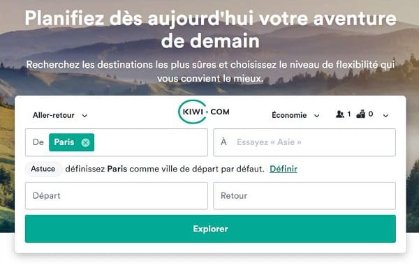 20€ de remise sur Kiwi dés 200€ (réservation vols/trains/bus à bas prix)