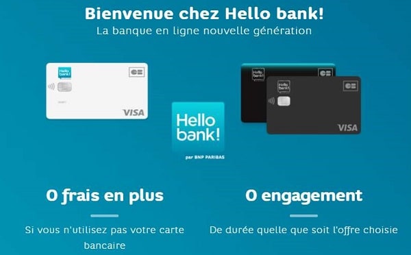 80 euros offerts + carte Visa gratuite pour l’ouverture d’un compte Hello bank ! (groupe BNP Paribas)