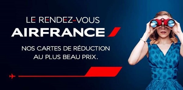 Offre flash Air France ✈️ toutes les cartes de réduction à 25€ (Jeune/Senior/Week End)