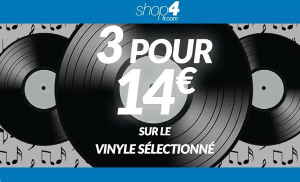 Offre Spéciale Vinyle Sur Shop4 3 Disques Vinyle Pour 14€