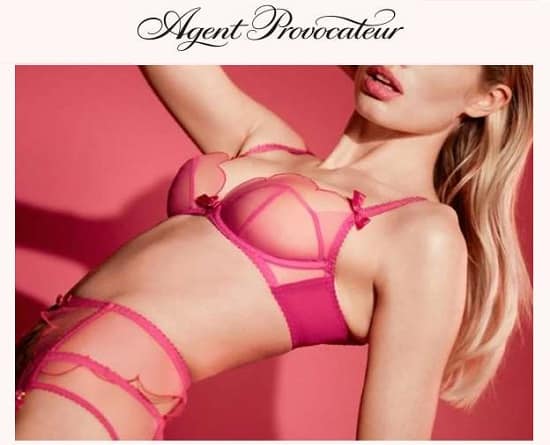 remise supplémentaire sur les soldes agent provocateur (site officiel)