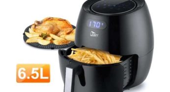 64,49€ la friteuse sans huile multifonction grand format 6,5l Uten (8 modes / écran tactile LED) – livraison gratuite