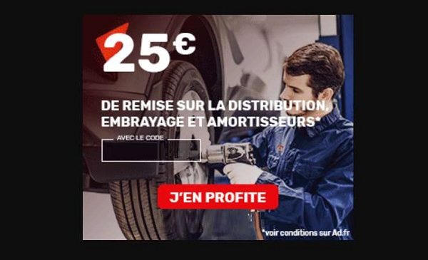 25€ De Remise Dans Un Garage Ad Sur Les Prestations Distribution, Embrayage Et Amortisseurs