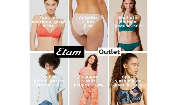 Outlet Etam Les Bonnes Affaires Dans Le Rayon Mode, Lingerie Et Bain