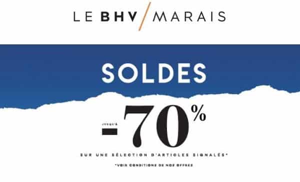 Pour Les Derniers Jours Remise Supplémentaires Sur Les Soldes De Bhv Marais