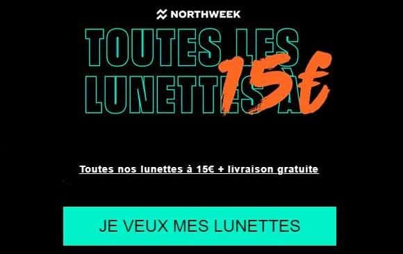 Toutes les lunettes de soleil Northweek à 15 euros + livraison gratuite