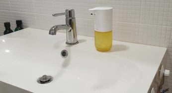 Présentation (et bon plan) : distributeur de savon infra-rouge Simpleway Xiaomi (design, livré avec savon liquide anti-bactérien mousse 400 utilisations,) PRIX $15.69