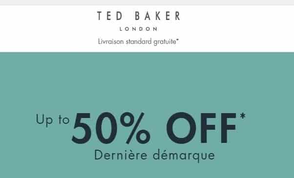 Reduction En Plus Sur Les Soldes De Fin De Saison Ted Baker