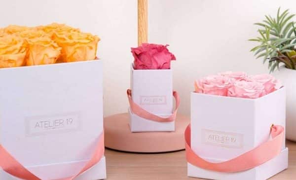 Remise Sur Atelier 19 Box Et Bouquet De Fleurs Séchées et roses éternelles