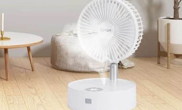 Ventilateur Humidificateur Télescopique Portable Avec Télécommande Aihom