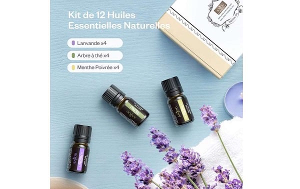 Aromathérapie: 9,89€ Anjou Huiles Essentielles 100% naturelle 12 x 5ml ( 4 x lavande, 4 x menthe poivré, 4 x thé)