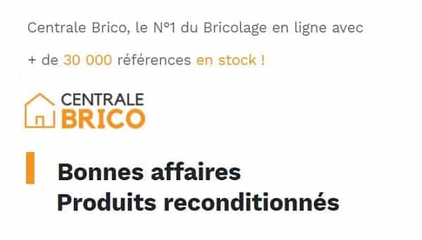 Bonnes affaires de Centrale Brico : 50% de remise sur les produits reconditionnés EINHELL (emballage abîmé)