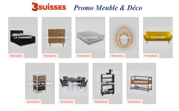 Bonnes Affaires Promotions Meuble & Déco 3suisses